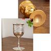Vintage Goblet Cup, Alloy Light Luxury Relief Vodka Glass, European Portable Mini Drinking Tumbler, Gift Home Decoration, 1pcs