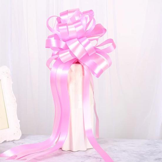 10Pcs Pull Bow Ribbon Decorative Wide Application Romantic Car Party DIY