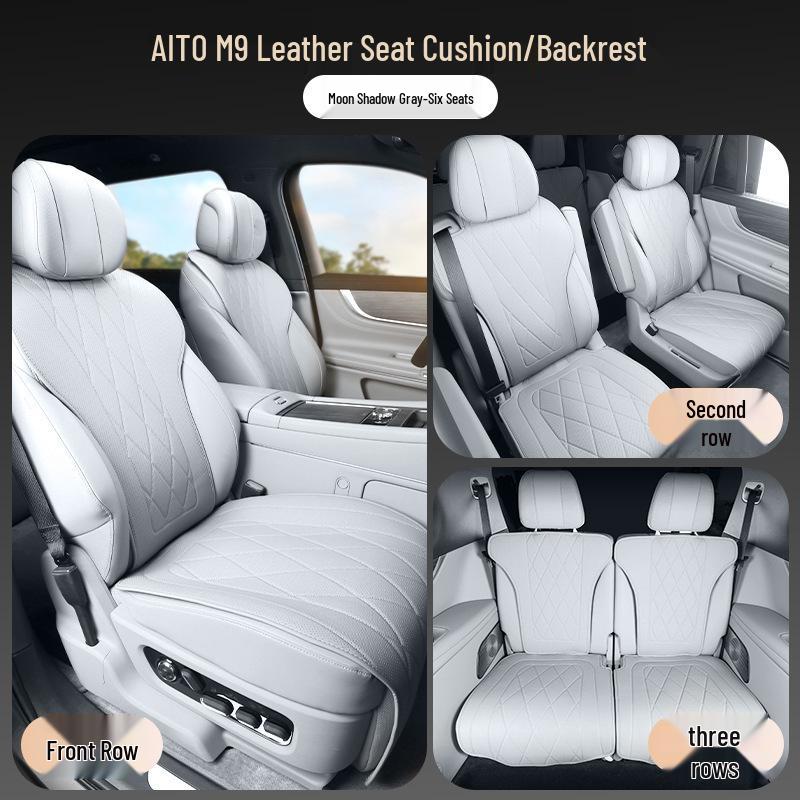 AITO M9 Nappa Leather Car Seat Cushion - Breathable, Ventilated, All-Season Cover