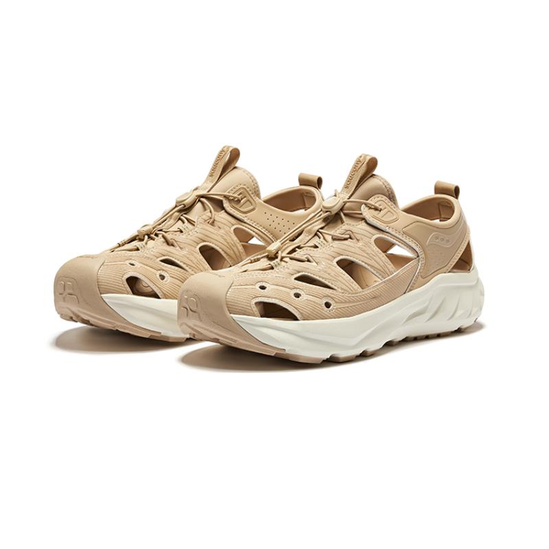 Saucony Cradle Slip Resistant Abrasion Resistant Low top Running Shoes Unisex Light Khaki Saucony S28904-3