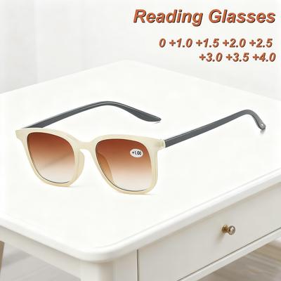 New Fashionable Personalized Hd Women'S Reading Glasses Ultra Light Neutral Premium Elegant Luxury Sunscreen Glasses