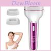 Electric Hair Removal Device With Cleaning Brush Head For Underarms And Arms