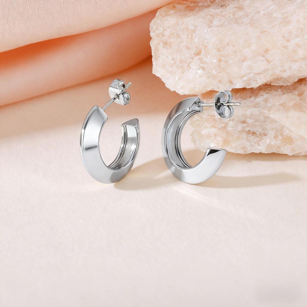 2025 Luxury Titanium Steel Earrings - No Fade, High-End Feel