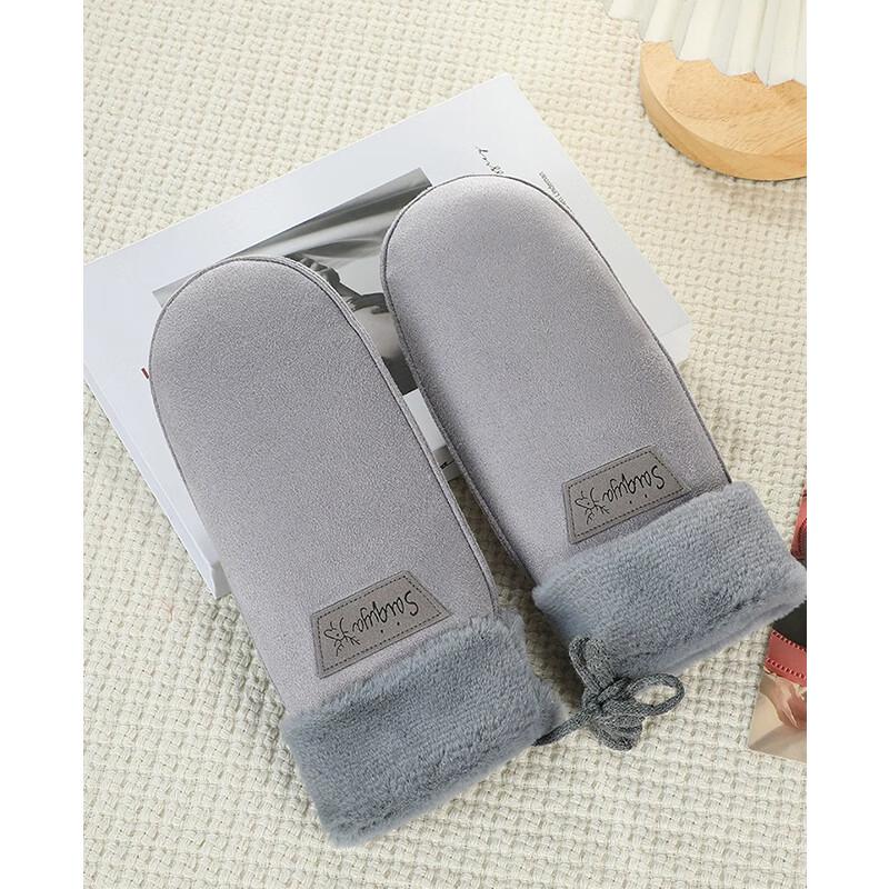 VICTORIA&VERA V9017ST06 Women's Warm Suede Mittens