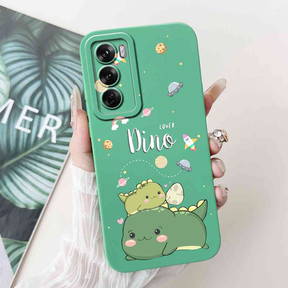 Silicone Case For Oppo Reno12 5G Colorful Small Cat Soft Cover For Oppo Reno 12 F 12F Reno12 FS 5G Protectors Cases Coque