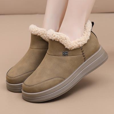 Women's Winter Cotton Shoes with Thickened Lining, Mom Shoes, Anti-slip, Cold-proof, Warm and Comfortable Snow Boots