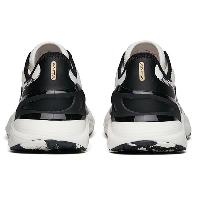 Anta Men Professional Cushioning Running Shoes Black White Ink Wash 112215586-3