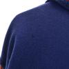 LASLEY KNITTING 60s Wool Vintage Sleeve Leather Stajan 44 Navy System Men's Used