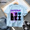 T-shirt Casual alla Moda per Bambini KPop Demon Hunter Cotone Top Girocollo Film Cartone Animato Ragazze Ragazzi T-Shirt Abbigliamento Casual Ragazze