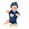 Realistic Newborn Baby Doll Washable Lifelike Vinly Body Baby Doll 18 Inches with Closed Eyes for
