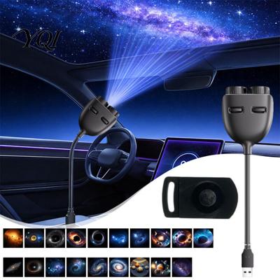 Plug-and-Play USB Star Light Car Roof Night Lights, Starry Sky Projector Light, Interior Ambient, Ambient Lighting for Dashboard Decorative