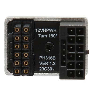 ATX 16pinový samec na 16pinový samici 180stupňový úhlový adaptér 12V PCIe5.0 HPWR GPU U-turn úhel