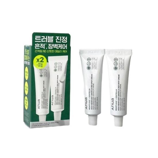 Anua Houttuynia Centella Red Spot Cream Soothing & Blemish Care Face Cream 30g x 2