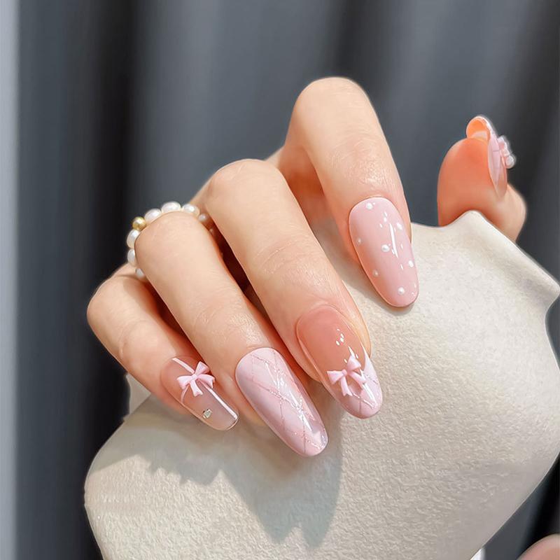 50Pcs Mixed Mini Bow Nail Art Charms 3D Bowknot Tie Parts Nail Art Decoration Ribbon Nail Accessories For Diy Manicure Salon