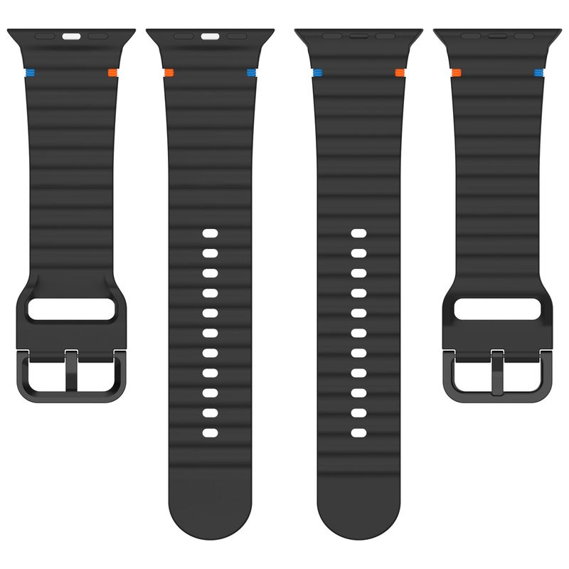 Watch Band For Apple Watch Serise 11 10 9 8 7 SE3 46mm 42mm 41mm 45mm 44mm 40mm Sport Silicone Strap For iWatch Ultra 2 3 49mm
