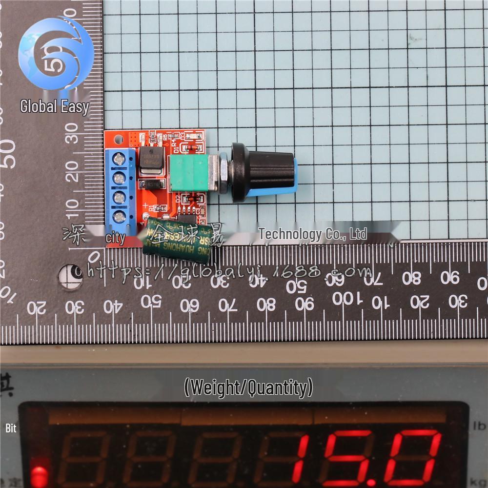 5V-35V PWM DC Motor Speed Controller with LED Dimmer and 5A Switch Function