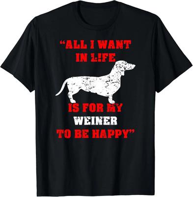 Lustiger Dackel Würstchenhund Weiner Hund Liebhaber Mama Papa Trainer Geschenk Unisex T-Shirt