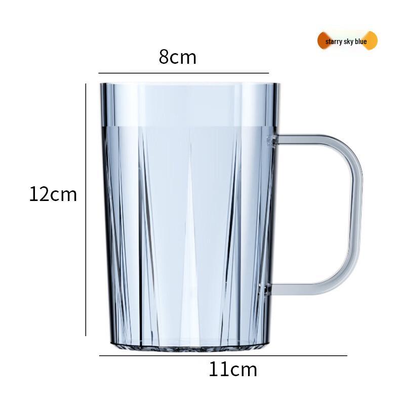YIXI Square Plastic Mouthwash Cup Set (3-Pack)