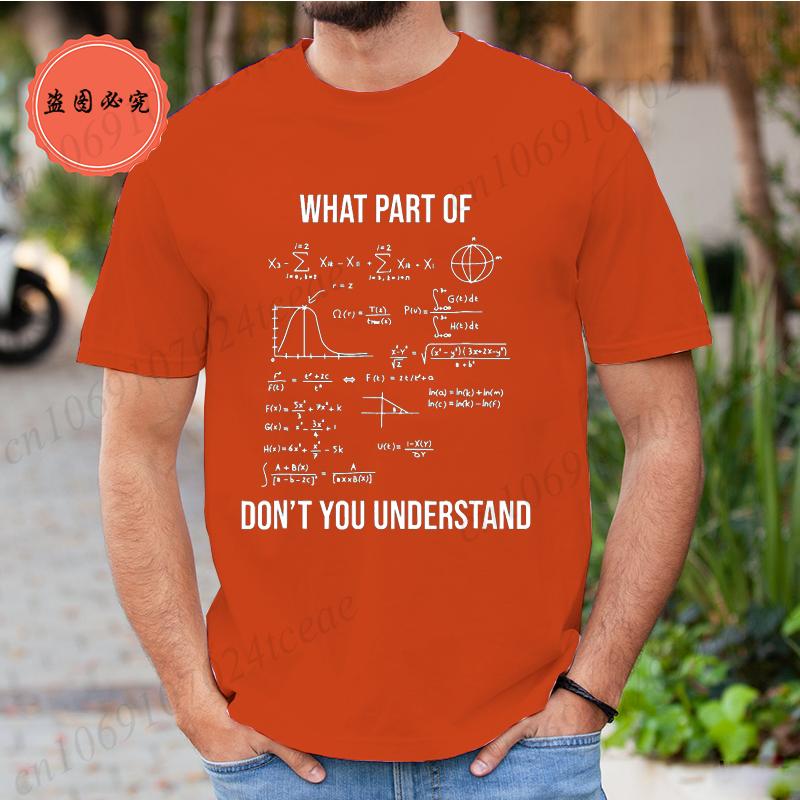 Summer T Shirt for Men T-shirt Unisex Streetwear Mathematics Math University Teacher Ironic Joke Graphic Fashion Men's Clothing