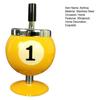 Ash Case Large Windproof Heat Resistant Three Bayonets with Lid Fashion Pool Billiard Ball Design Ashtray Ornament for Bar