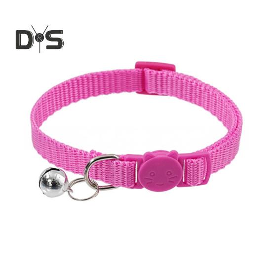 Guler pentru pisici cu clopot Guler moale de siguranță pentru pisici cu cataramă cu eliberare rapidă Guler din nailon reglabil pentru pisici cățeluș