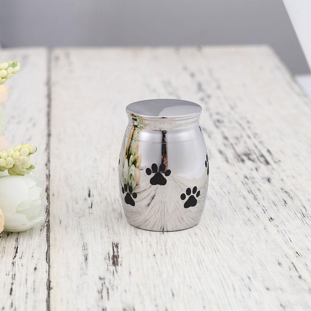 Aluminum Zinc Zinc Alloy Dog Cat Memorial Urn Mini Pet Cremation Urn  For Pets Small Animals Ashes