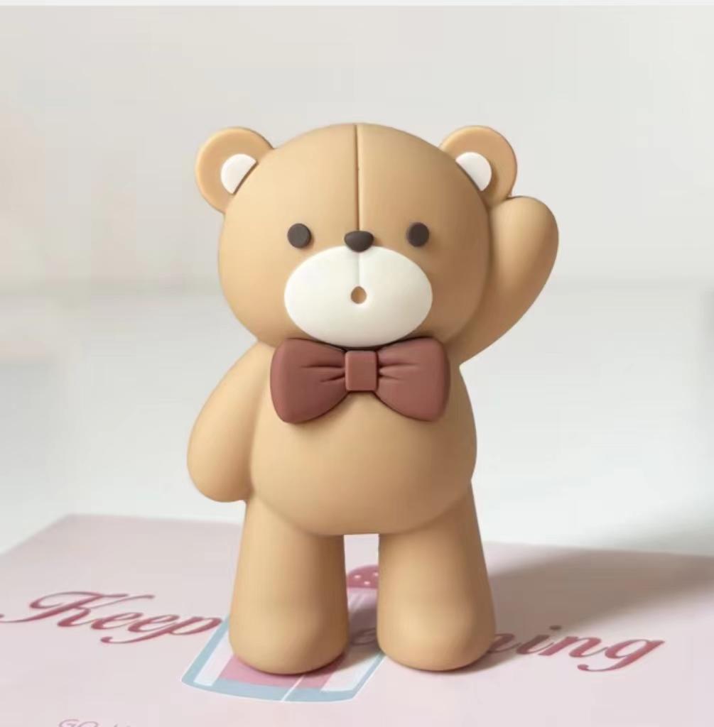 Bear Cake Topper Bear Cake Decorations for Baby Shower Cake Toppers Party Supplies