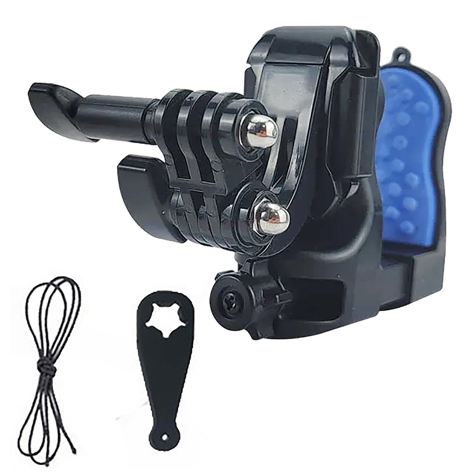 

MORYTRADE Helmet Mount Chin Clamp Type for GoPro Action Camera Motoblog Vlog Camera (Action Mount)