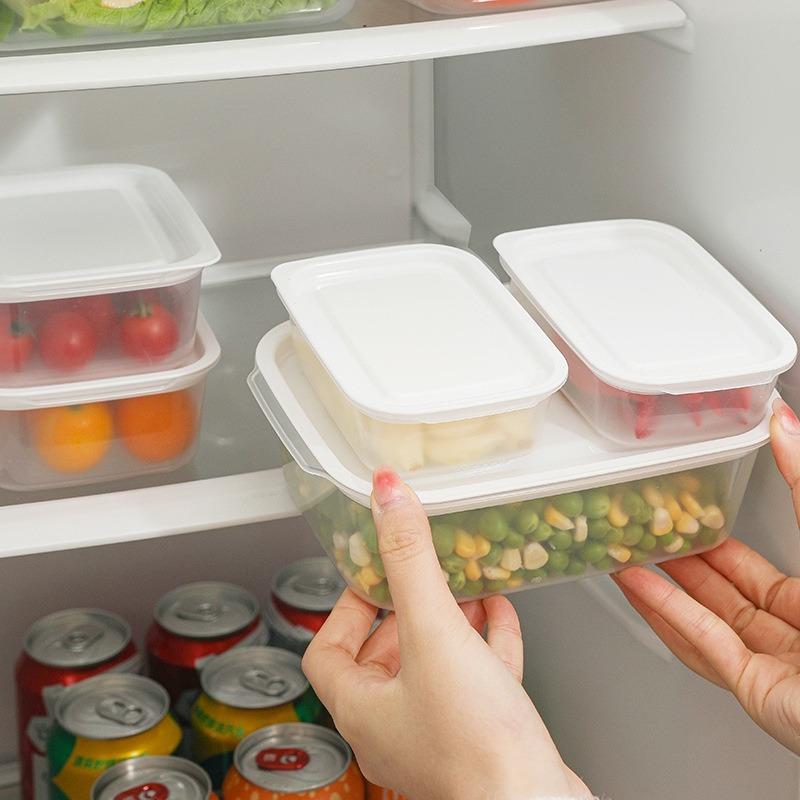 High-Efficiency Microwave & Fridge Storage Solutions: Organized Kitchen with Durable Plastic Containers & Lids