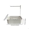 Automatic Bird Bath Tub Shower with Running Water for African Grey