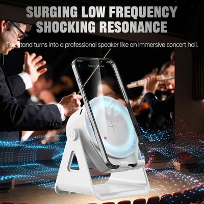 5-v-1 Senzor Držák kompatibilní s Bluetooth Automatické přehrávání a reproduktor s telefonem 8 barevných světel Reproduktor Bezdrátový