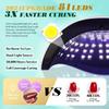 New LED Nail Lamp 380W Nail Curing Lamps For Home Salon Powerful LED Drying Lamps For All Gel Polish Professional Nail Equipment