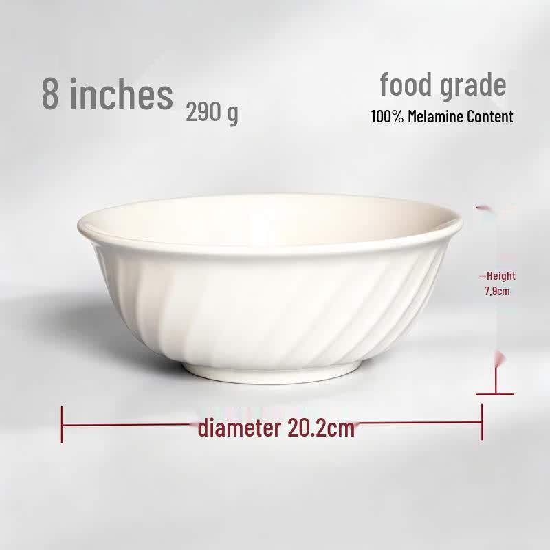 Chuzhou A5 Melamine 8-inch Diagonal Pattern Bowl