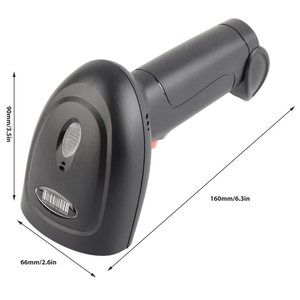 1D 2D Barcode Scanner 2.4G Wireless Bluetooth CMOS Imaging Scanning Bar  Reader for Supermarket Warehouse 2D Barcode Scanner