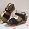 New Platform Wedge Sandals Lightweight Summer Strap Casual Vacation Sandal Increase Height Retro Womens Hollow Design Sandalias