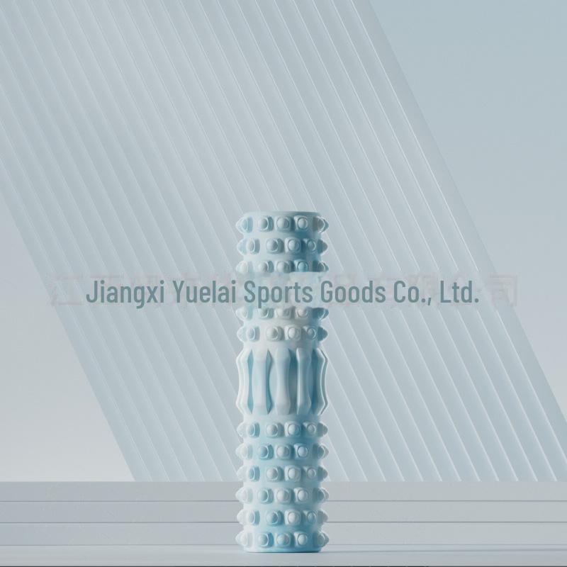 

Пенный ролик контрастного цвета: Инструмент для релаксации мышц и икр для начинающих, профессиональное оборудование для йоги и фитнеса Crescent-shaped-30cm белый/синий