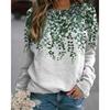 Women's Shamrock Active Sportswear Long Sleeve Round Neck Regular Tops St.Patrick's Day Casual Sports Print