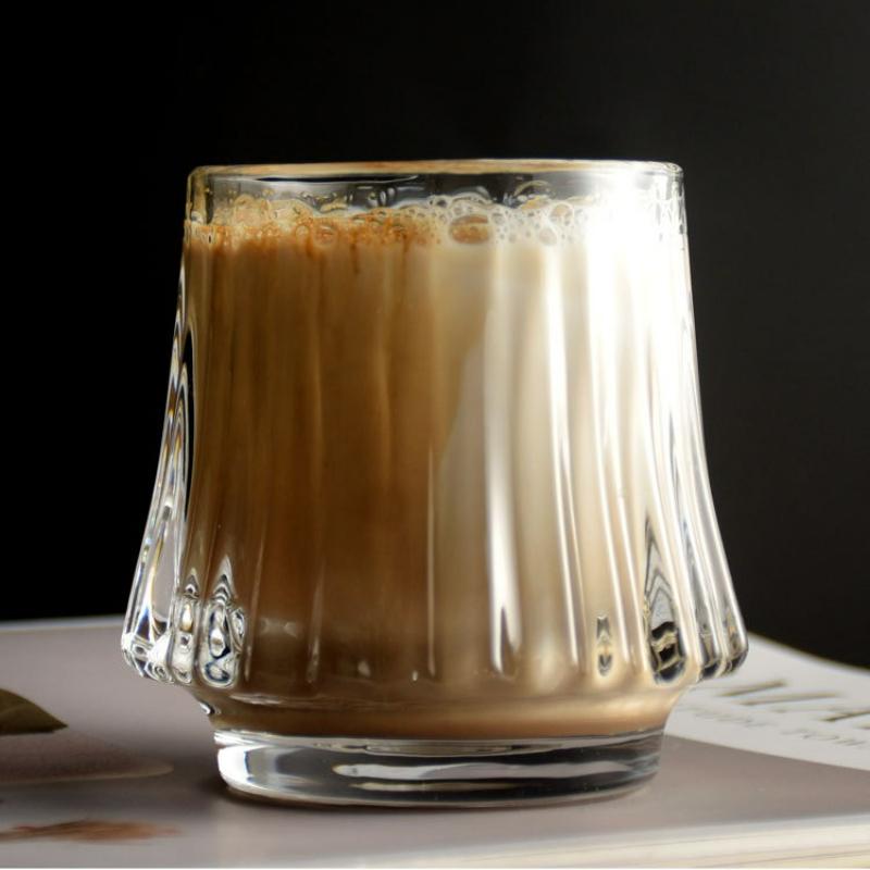 Japanese Style Glass Coffee Cup Transparent Whiskey Water Cup Creative Wine Beer Cocktail Cups Drinkware Glasses 2025 New