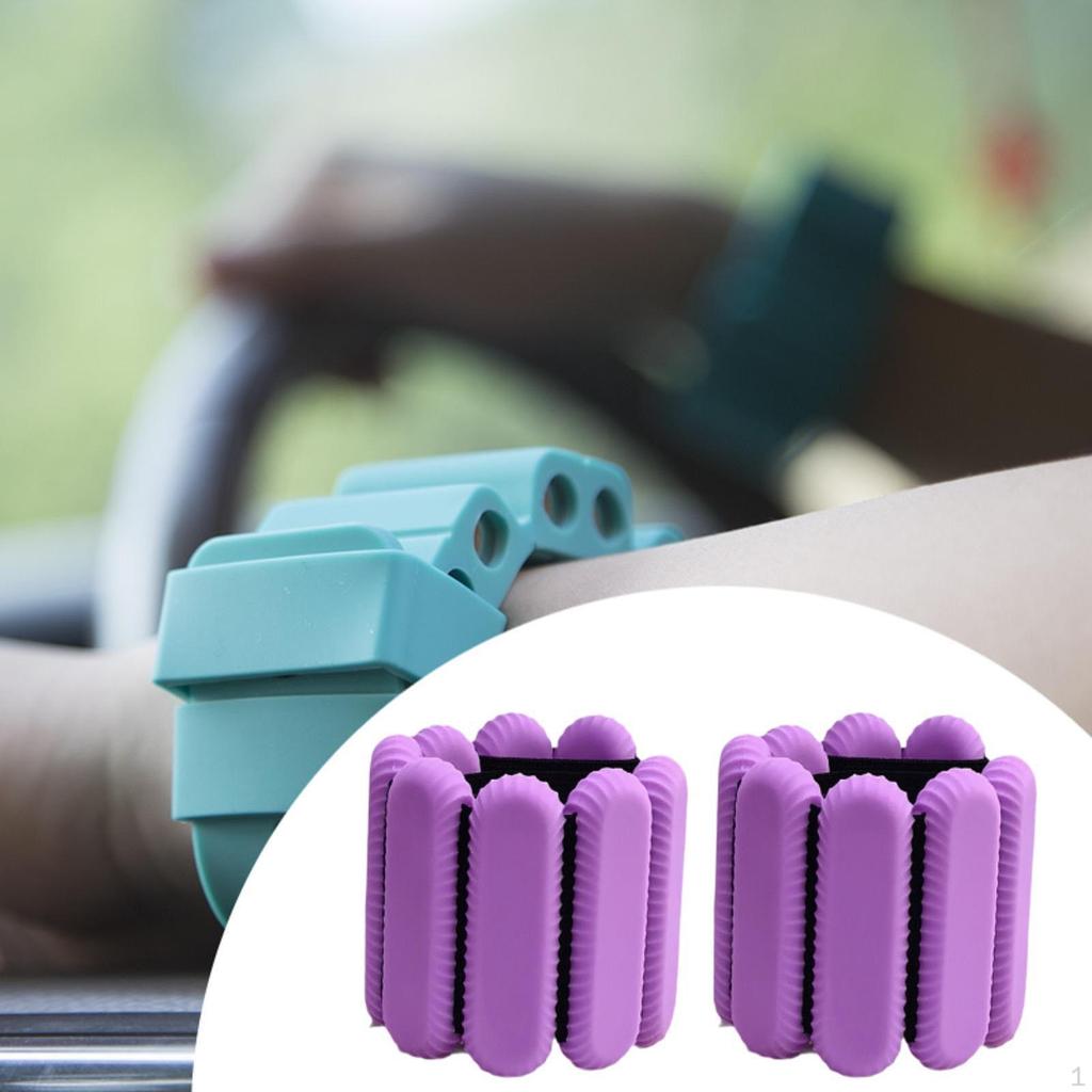 2 Pieces Wrist Weights Wearable Ankle for Workout Gymnastics Walking Blue