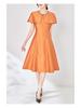 Elegant Sleeveless Cape Dress with Nail Diamond Detailing