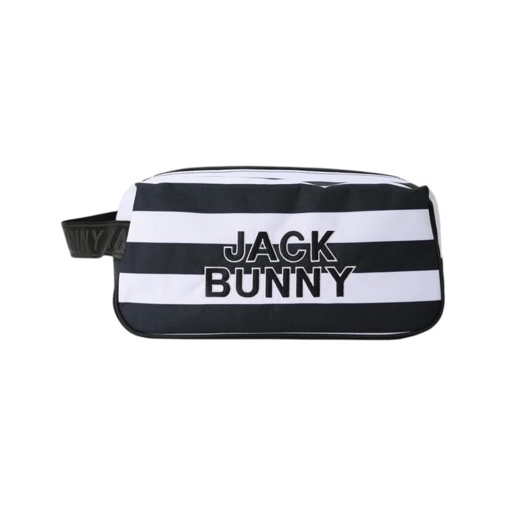 Jack Bunny Unisex Basic Series Golf Shoe Case Brand Logo Polyester Shoe Bag 262-6984709 Navy Border