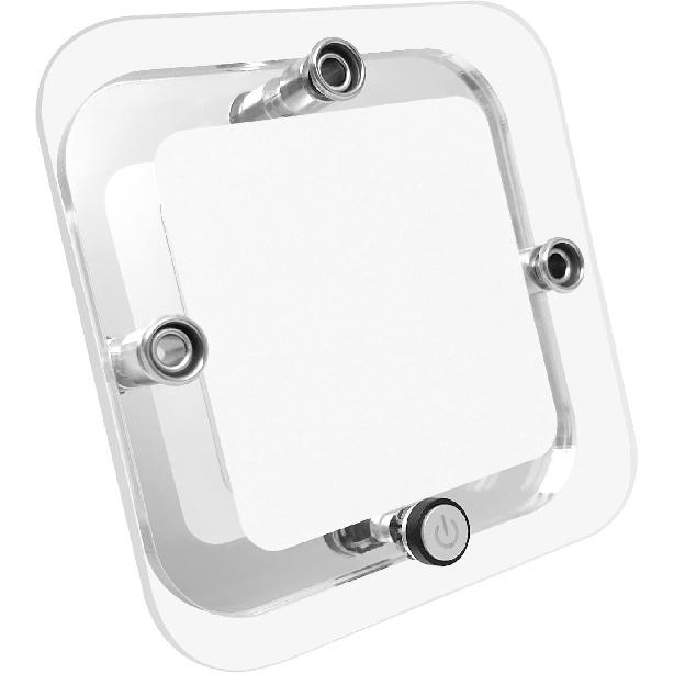 Dream lighting RV Innvendig Lys - 3,5 tommer LED Firkantet Taklampearmatur med Bryter - 12V Under Skap Lys med Krystall Linse - 6000K Hvit