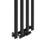 Luxrad Azure bathroom radiator 150x33.2 cm matt black STR ZDC 416 W