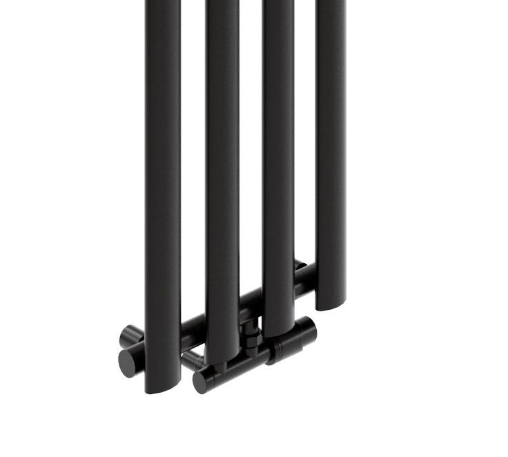 Luxrad Azure bathroom radiator 150x33.2 cm matt black STR ZDC 416 W