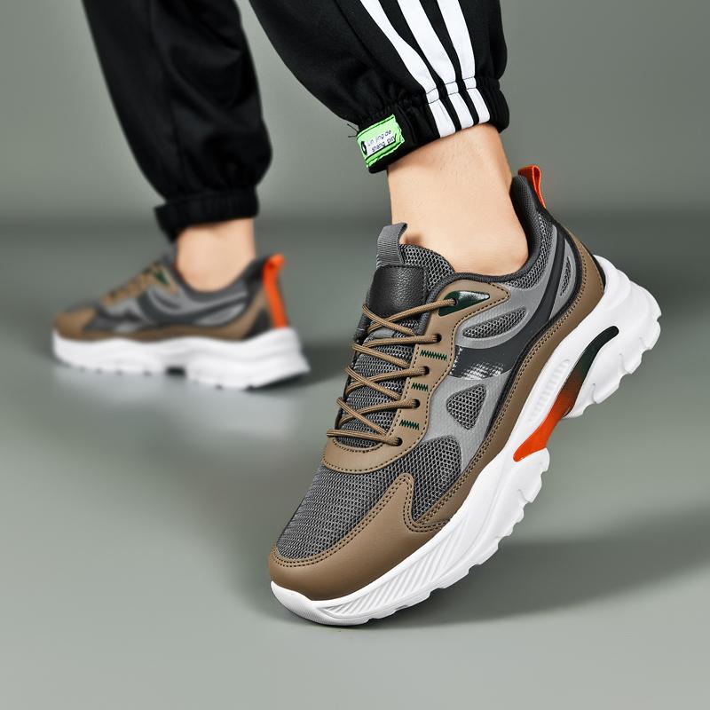 Fashion 2025 New Spring Autumn Soft soled Running Men's Mesh Breathable Casual Sports Shoes Men's Coconut Trendy Shoes Men's Shoes 49