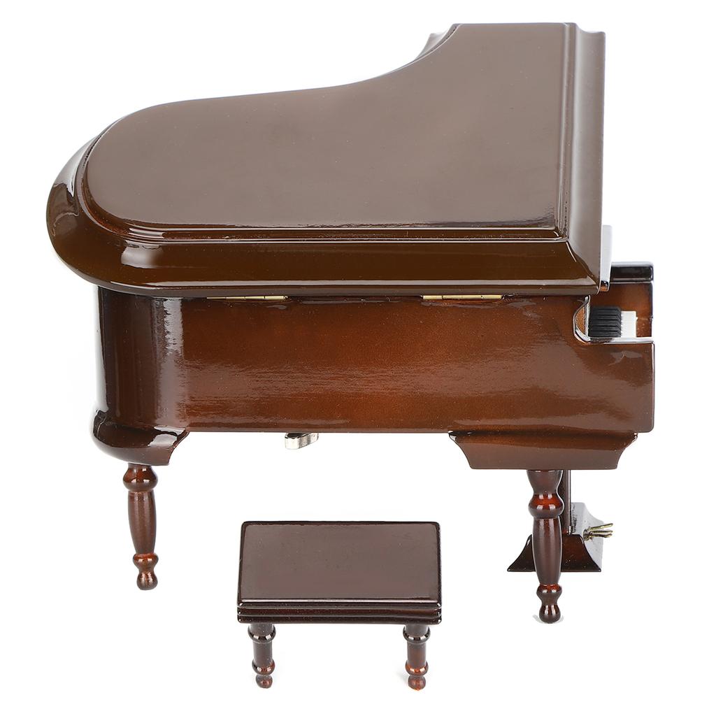 Miniature Piano Model Ornaments Wooden Musical Instrument Bedroom Living Room Furniture Decoration