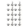 100pcs Double   Rivet Tubular Metal Leather Craft Repairs Studs Decoration