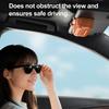 Car Visor Clip-On Storage Eyewear Case with Box Sun Visor Push-Open Cover Dustproof