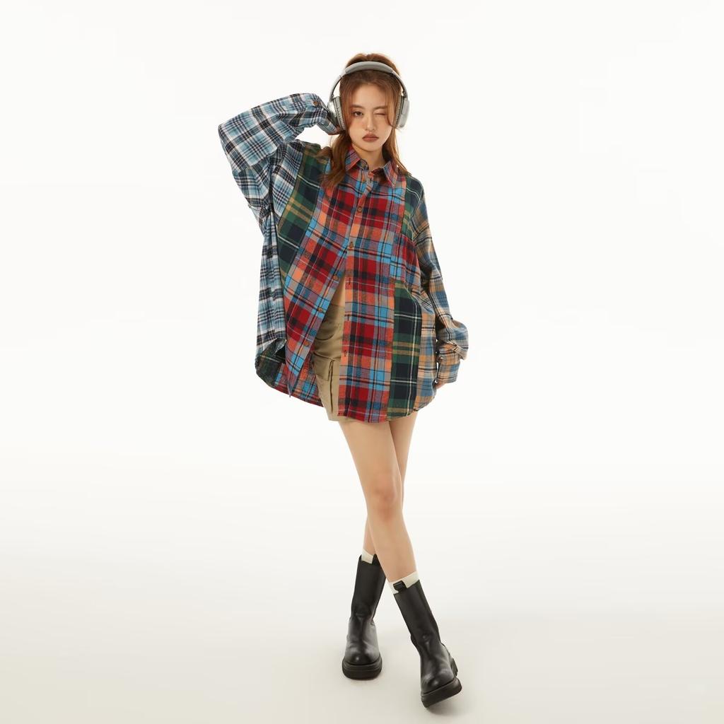 2024 dopisní košile s dlouhým rukávem Japonský hongkongský styl volná košile pro chlapce léto trendy všestranný ležérní kabát