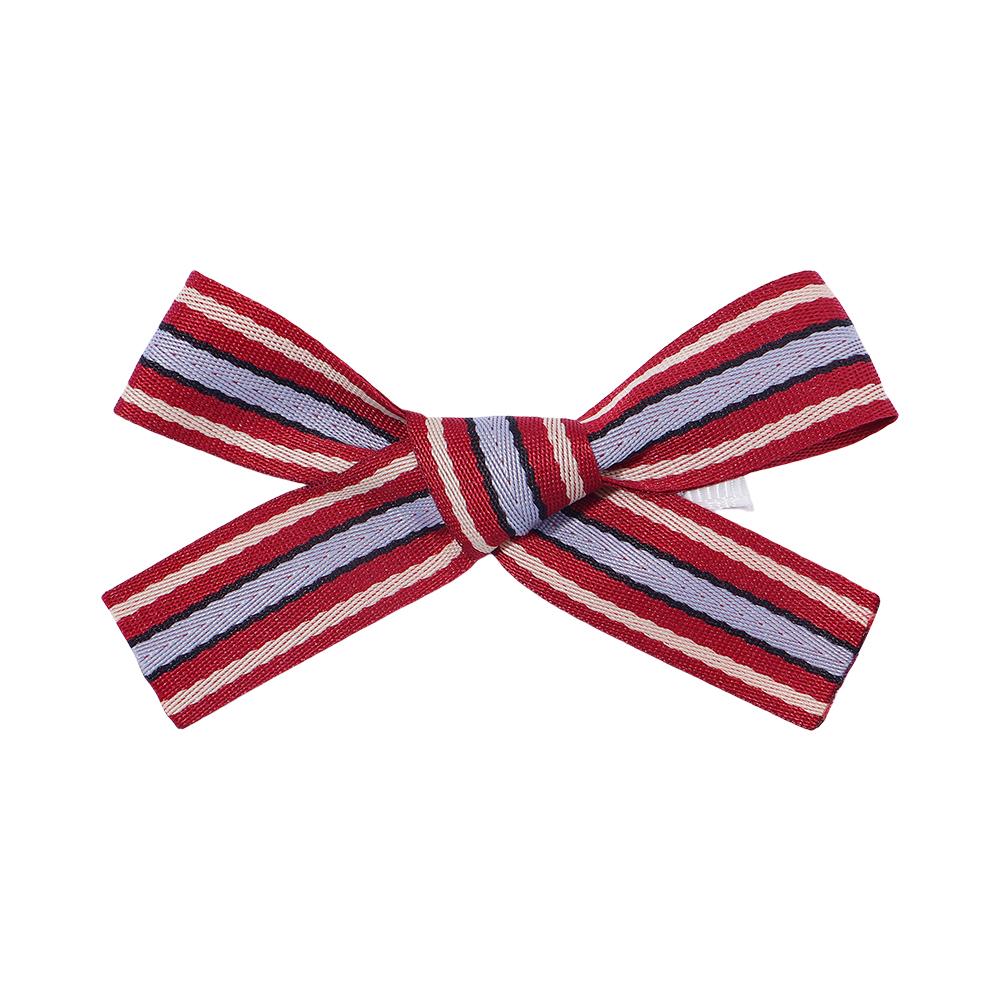 

2 шт./лот Новые однотонные полосатые заколки-банты из ленты для маленьких девочек, металлические заколки-крокодильчики для волос, головные уборы, аксессуары для волос 2Pcs